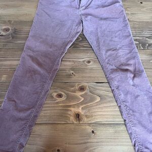 LOFT Women's Corduroy Relaxed  Skinny Pants Light Brown Pink  Size 28/6